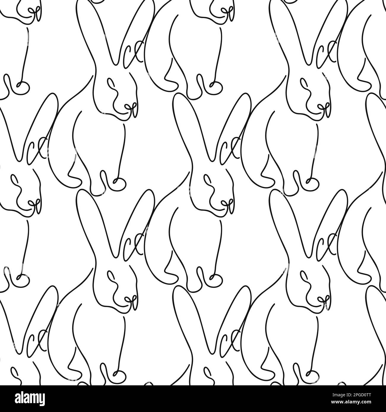 Rabbits illustration hi-res stock photography and images - Alamy