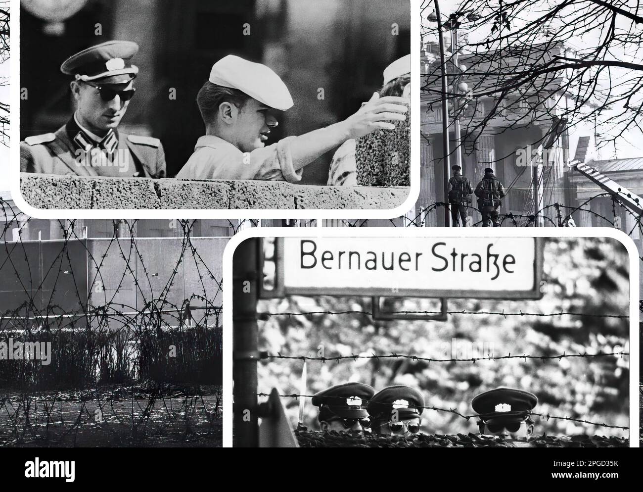 1961, the Berlin Wall (Germany) during its construction Stock Photo Alamy
