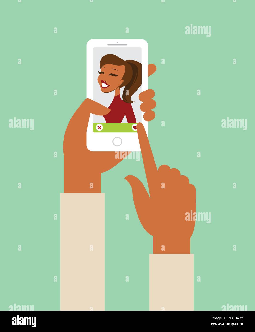 Dating app Stock Vector Images Alamy