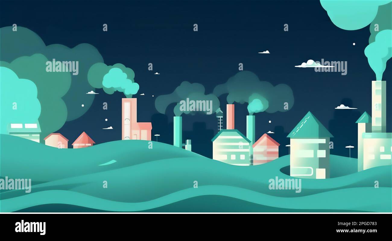 Industrial facility emits toxic fumes and waste into the air and water