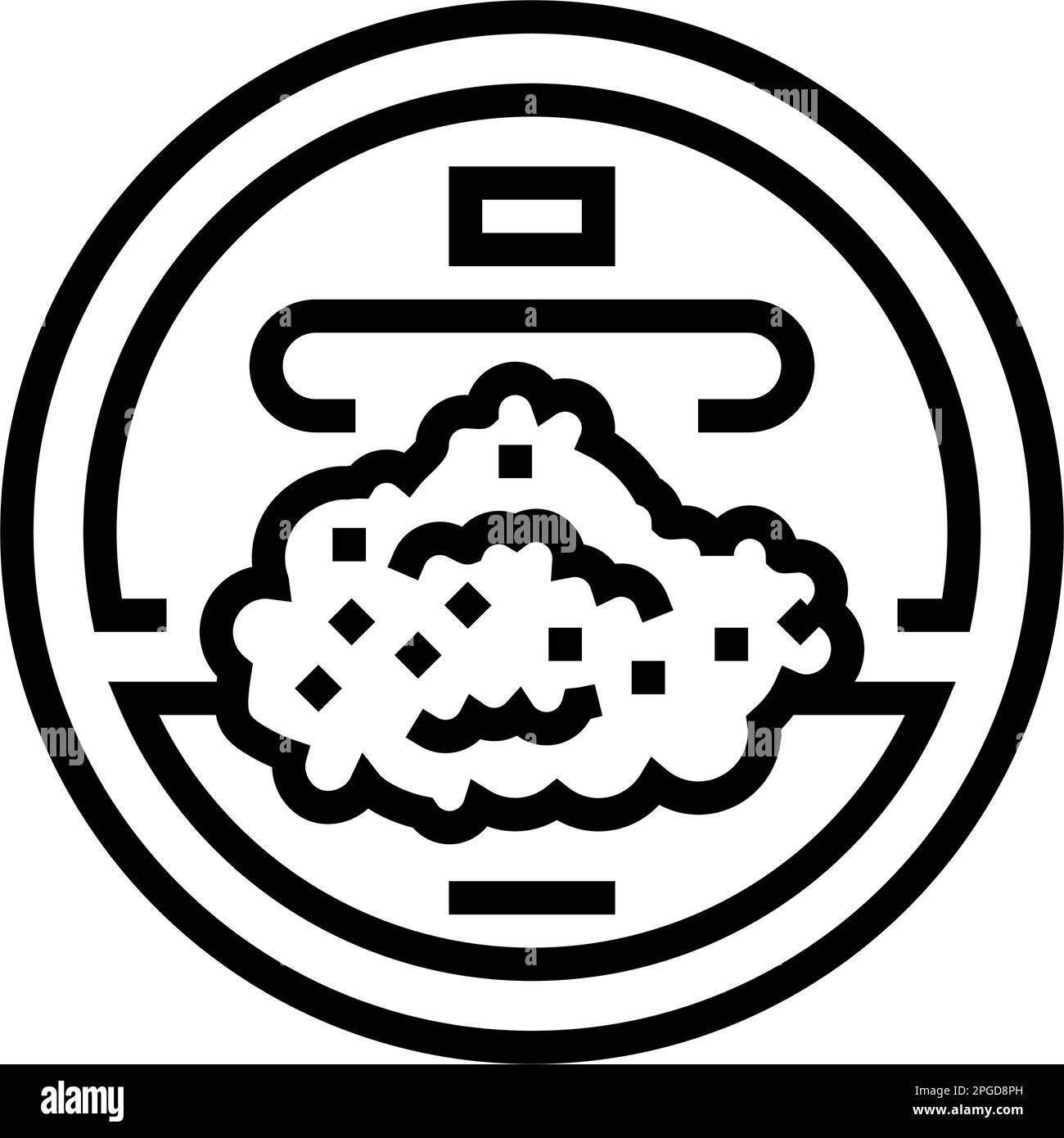 snuff tobacco nicotine line icon vector illustration Stock Vector Image ...