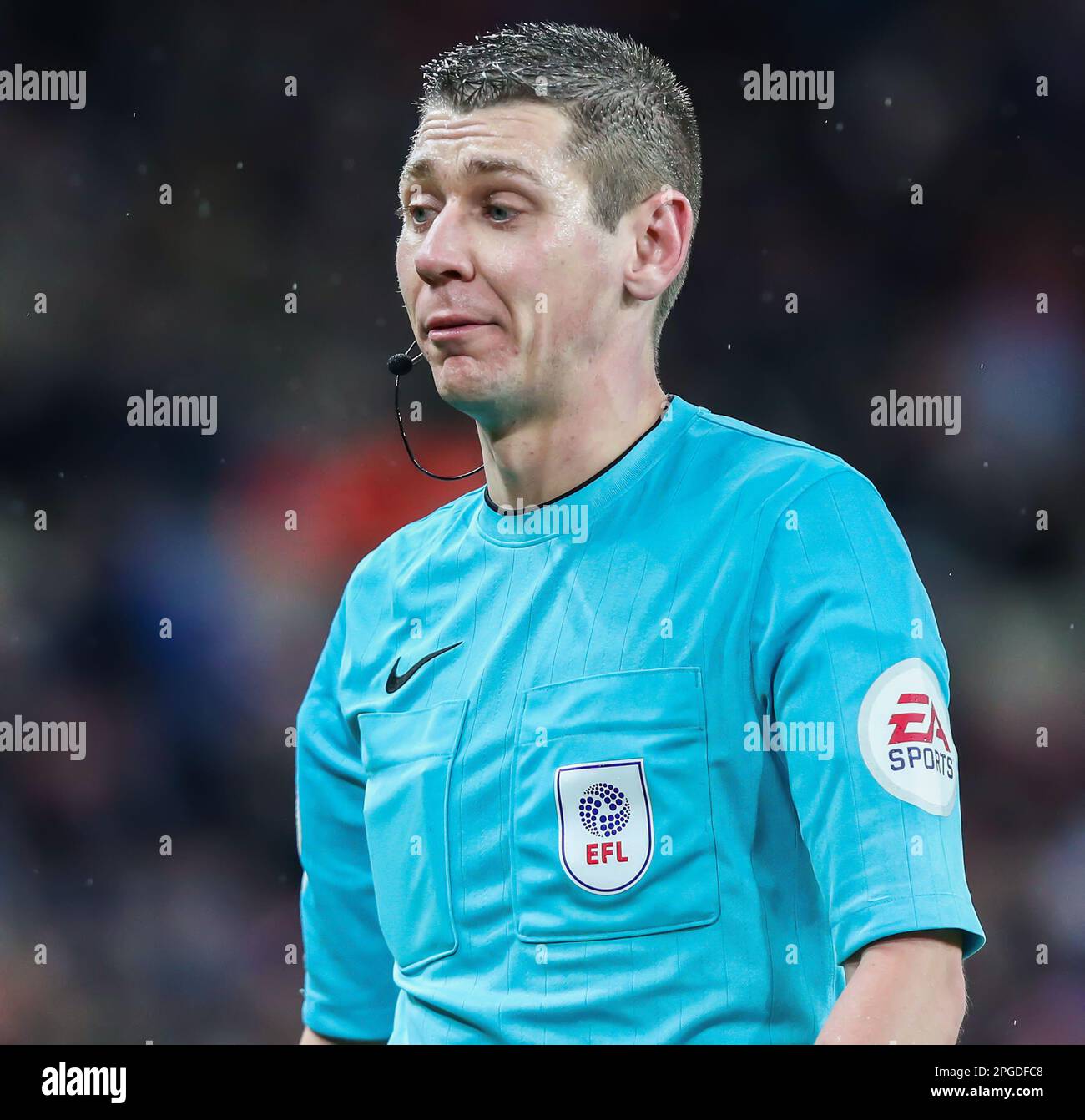 Referee, Matthew Donohue  Sunderland v Sheffield United, Sky Bet