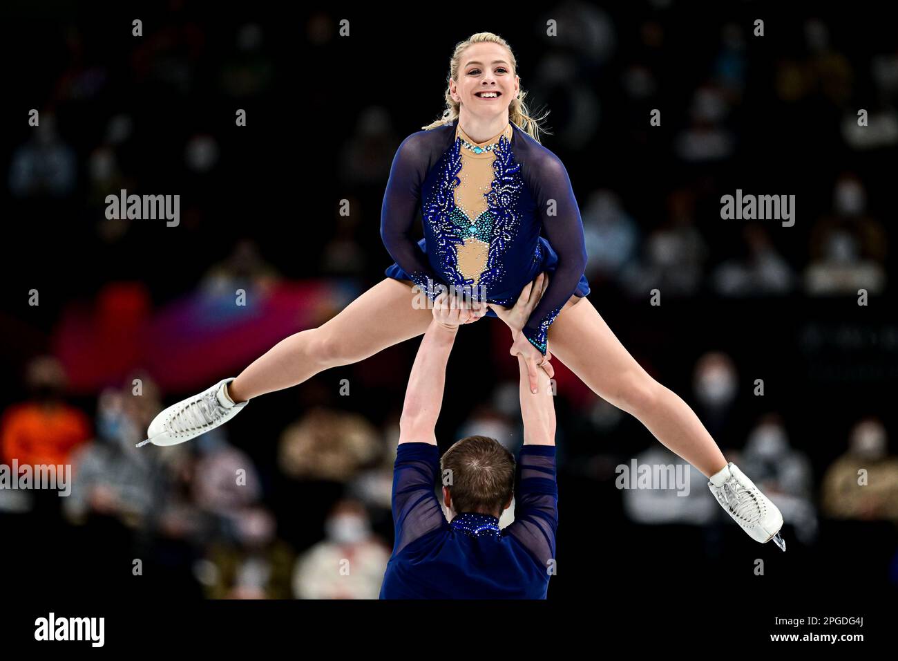 Lydia SMART & Harry MATTICK (GBR), during Pairs Short Program, at the