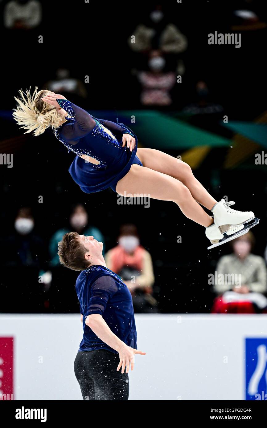 Lydia SMART & Harry MATTICK (GBR), during Pairs Short Program, at the