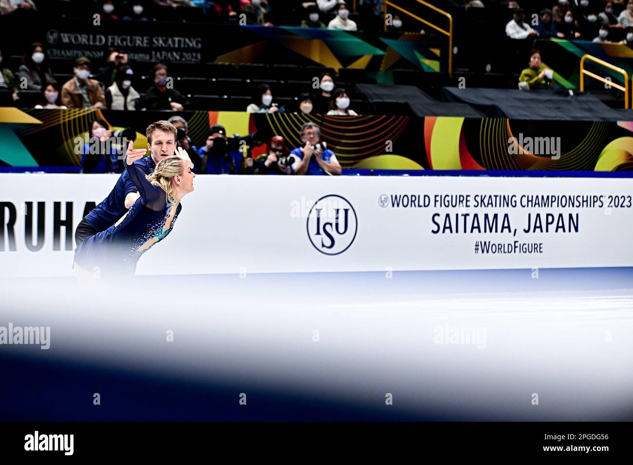 Lydia SMART & Harry MATTICK (GBR), during Pairs Short Program, at the ISU  World Figure Skating Championships 2023, at Saitama Super Arena, on March  22, 2023 in Saitama, Japan. Credit: Raniero Corbelletti/AFLO/Alamy
