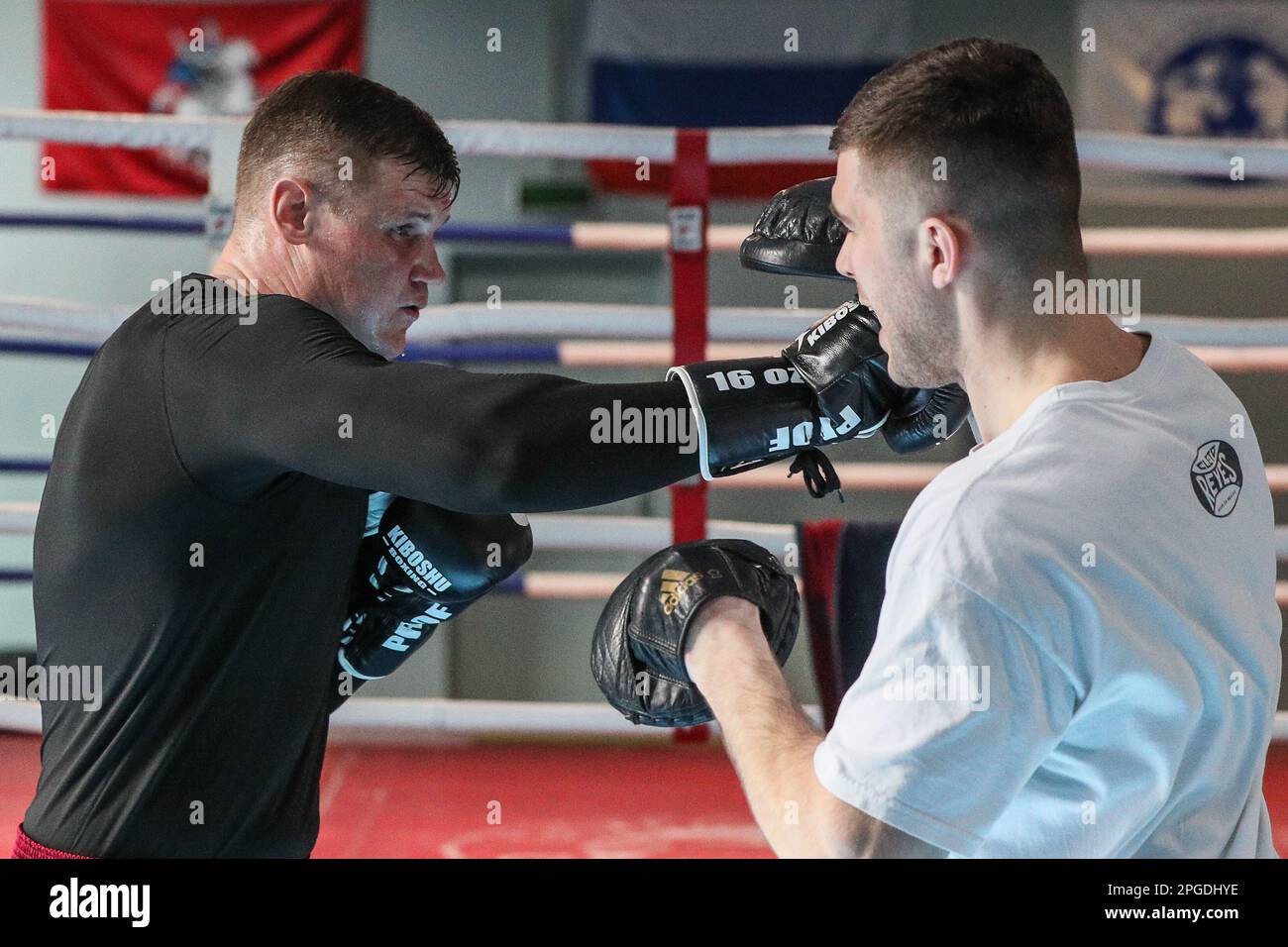21.03.2023. Russia. Moscow. Pavel Shulsky, heavyweight fighter of the