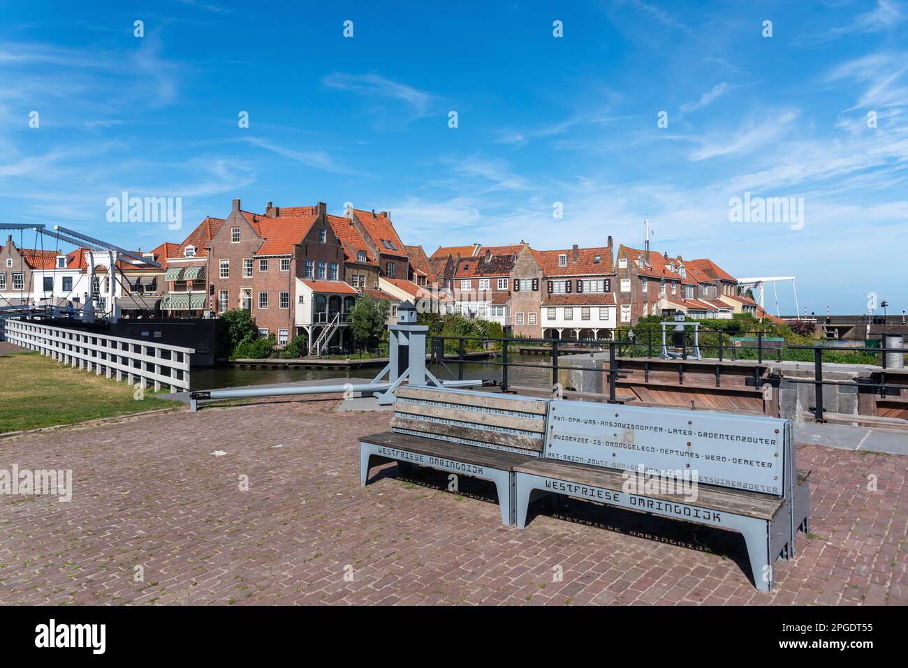 Historic old town near the old port, Enkhuizen, North Holland, Netherlands, Europe Stock Photo