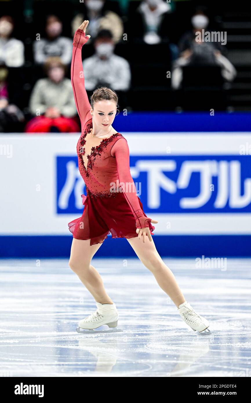 Anastasia GRACHEVA (MDA), during Women Short Program, at the ISU World