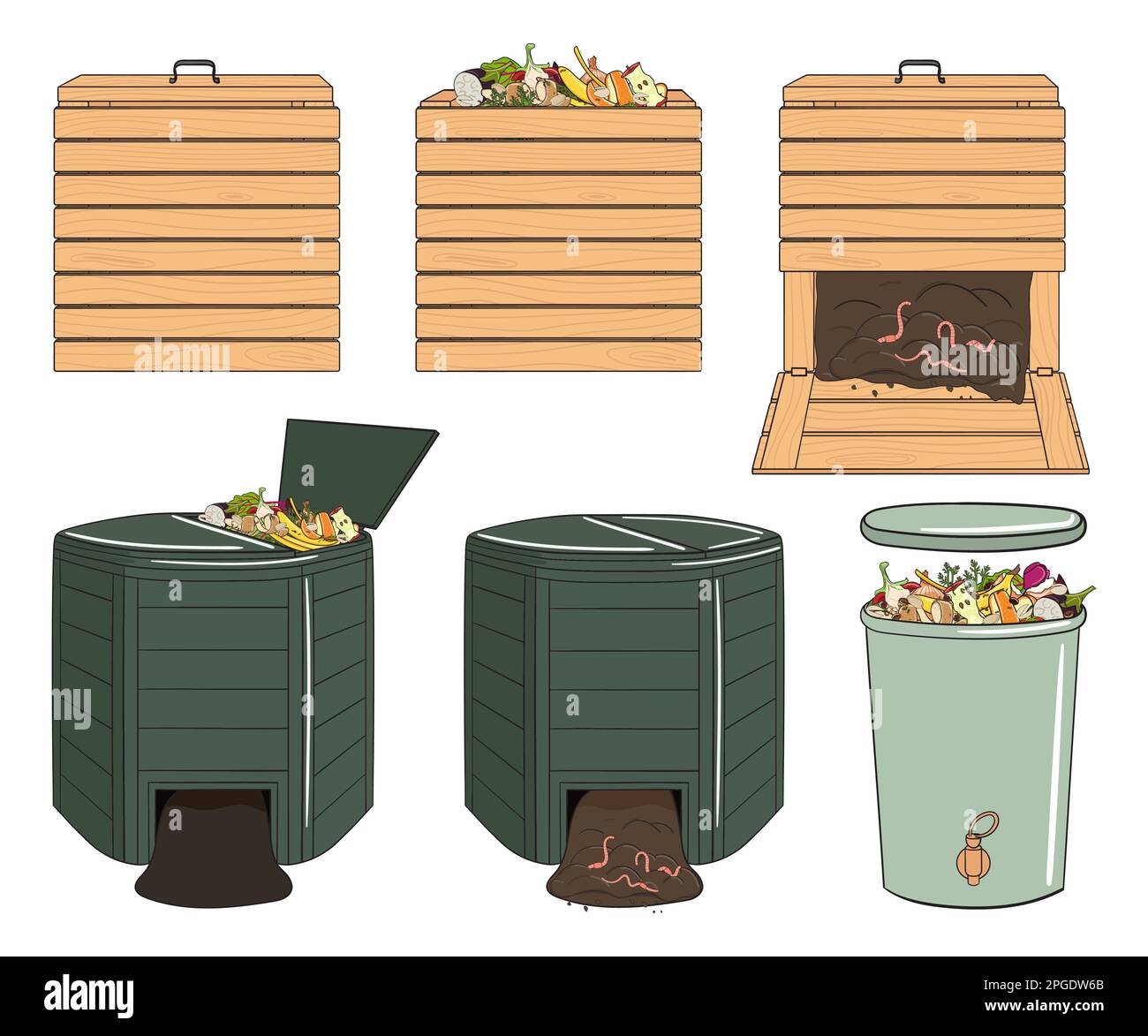 Rotting wood pile Stock Vector Images Alamy