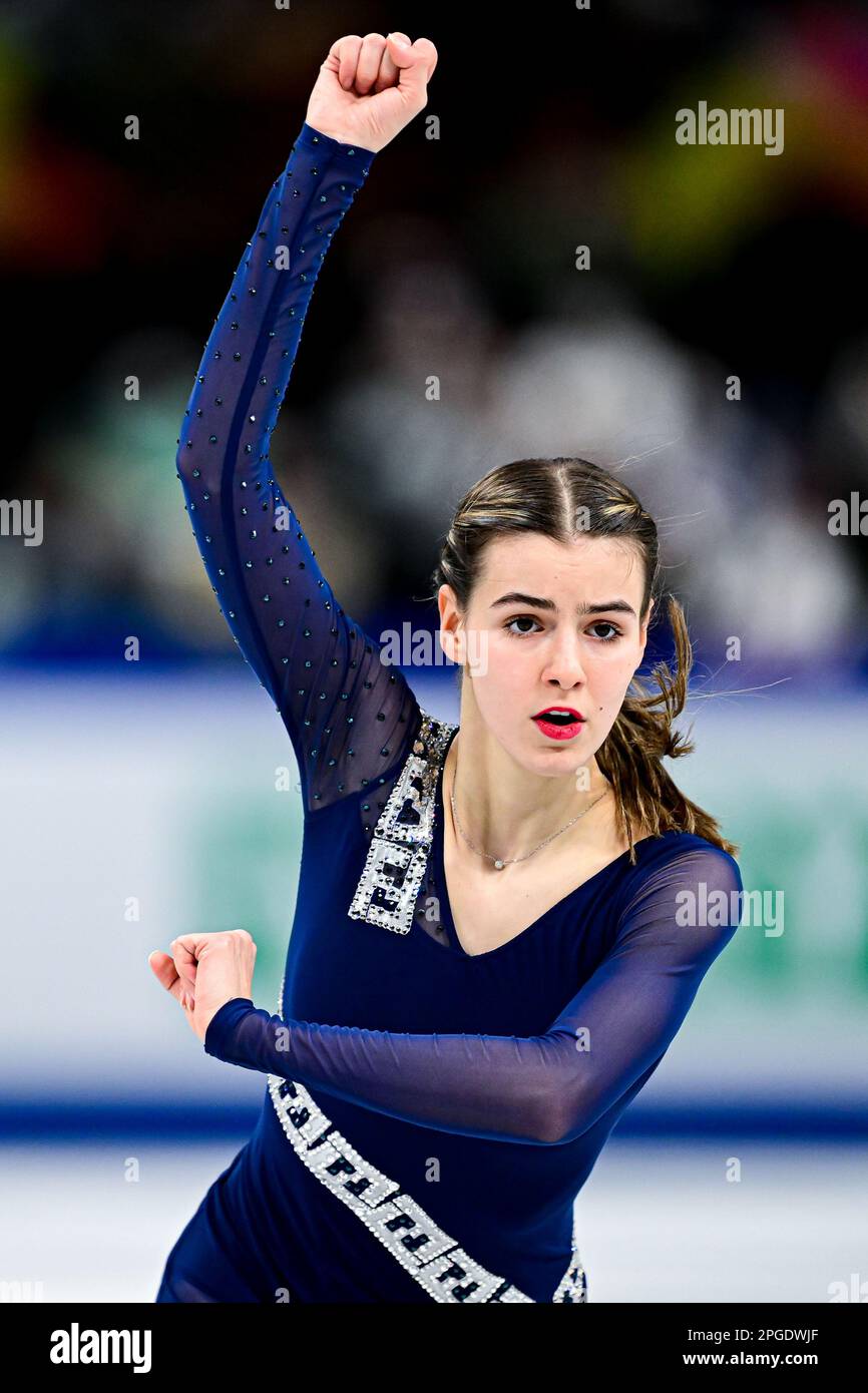 Ema DOBOSZOVA (SVK), during Women Short Program, at the ISU World