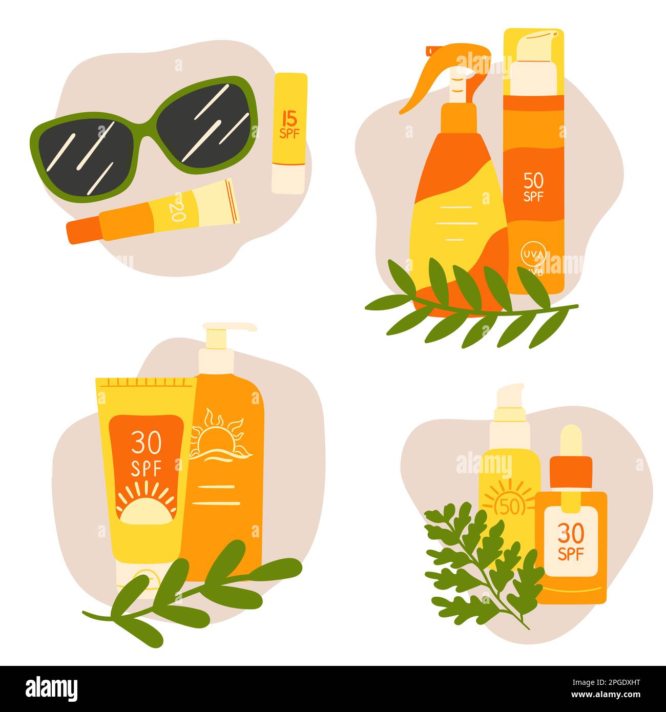 Sunscreen bottle Stock Vector Images - Alamy