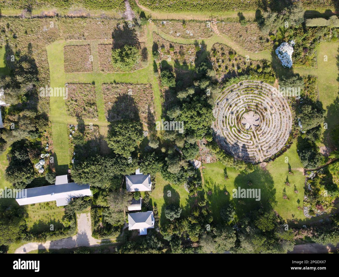 Garden on the countryside of Hogsback in South Africa Stock Photo - Alamy