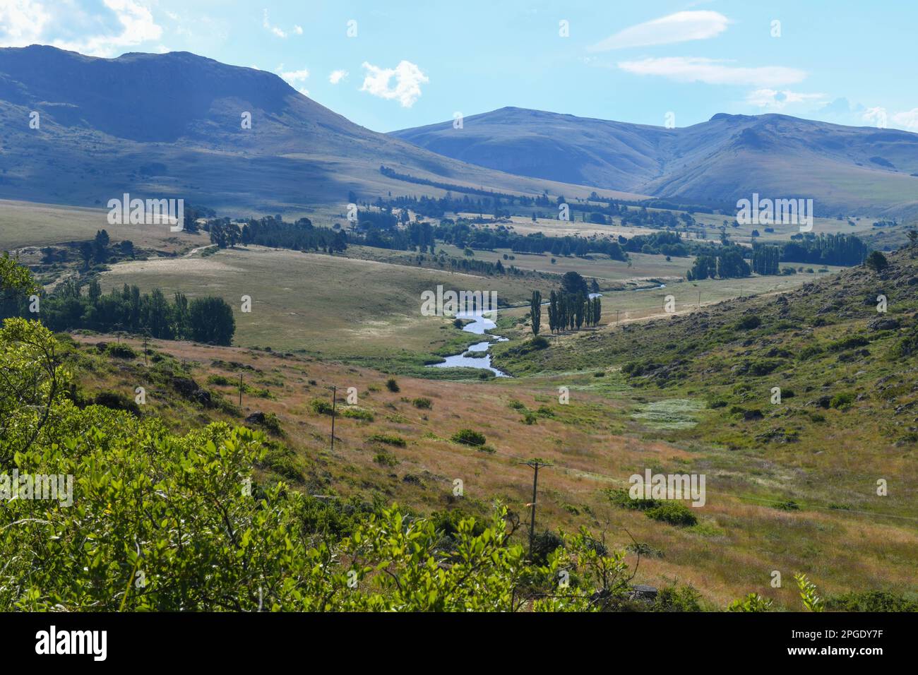Landscape on the countryside near Hogsback in South Africa Stock Photo ...