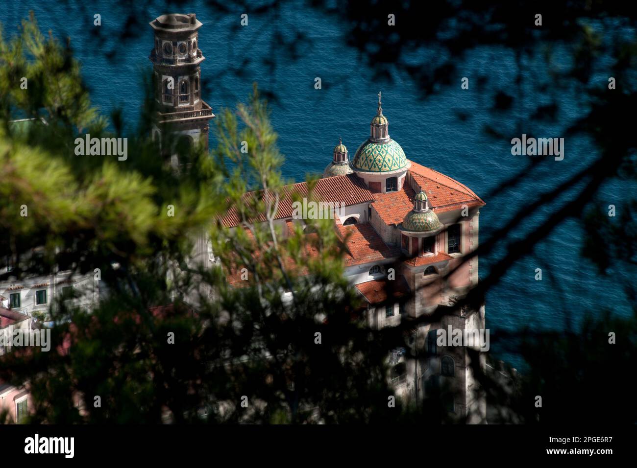 la cattedrale di atrani, costa amalfitana, salerno, campania, italia, Stock Photo