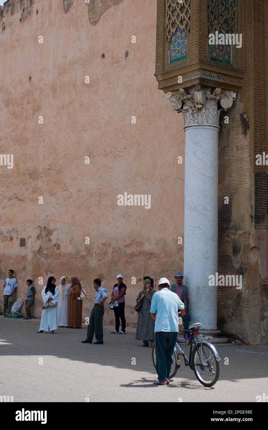 la porta bab el mansour, meknès, marocco, magreb, africa Stock Photo