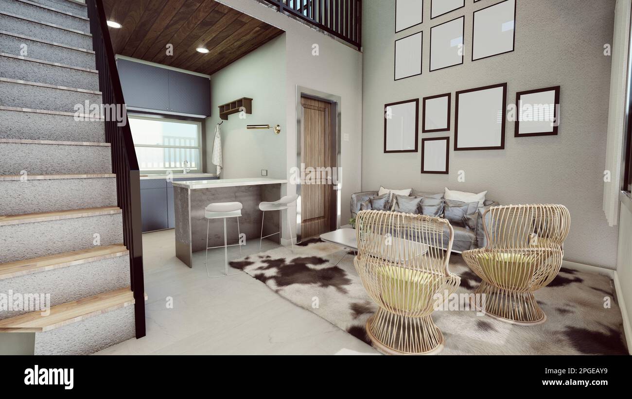 Modern interior tiny living hi-res stock photography and images - Alamy - Tiny Home Interior Living Room
