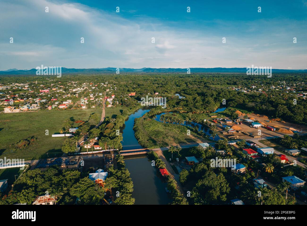 Aerial Photos Of The Coastal Town Of Dangrig In The Stann Creek 