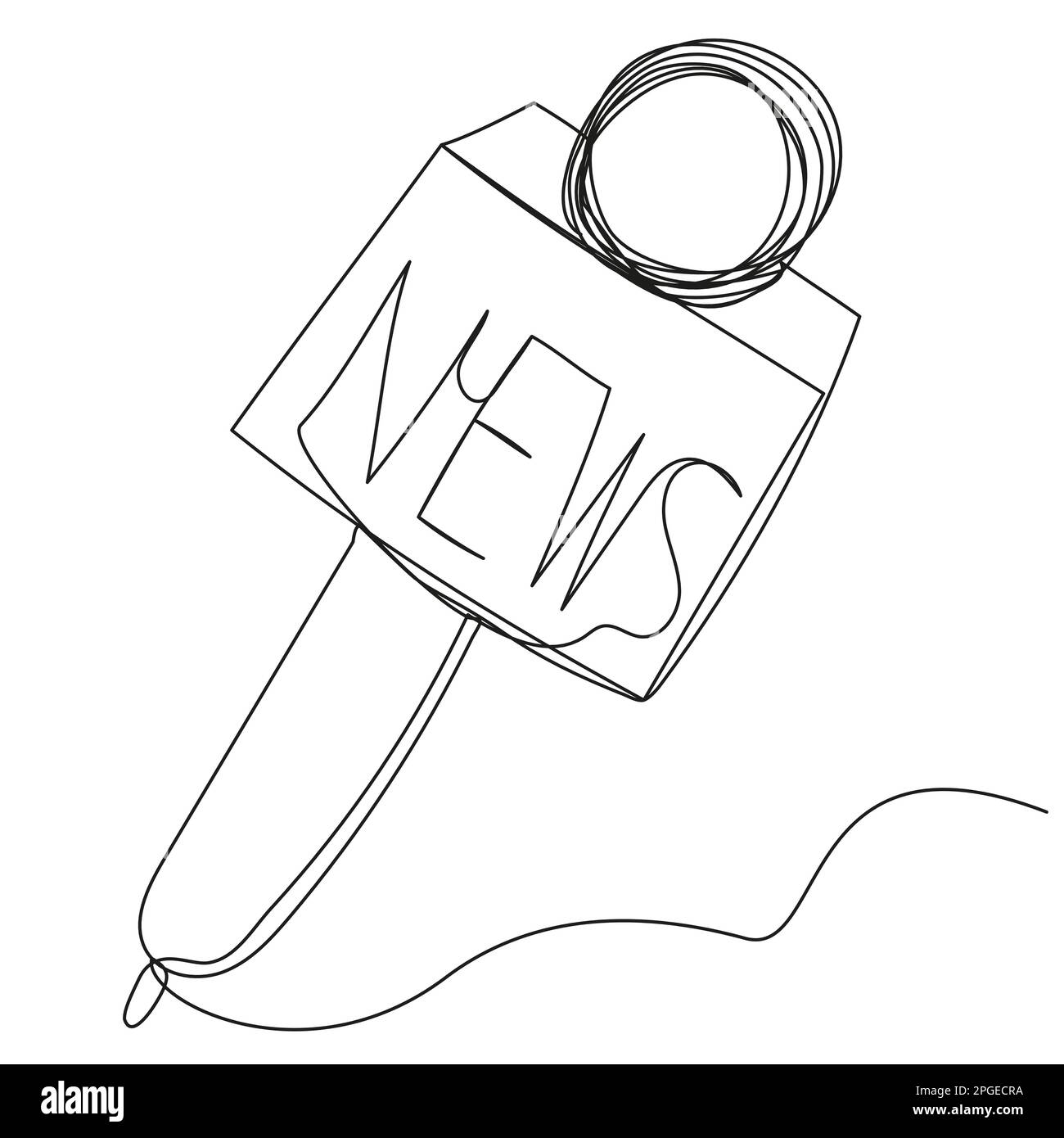 With tv presenter Stock Vector Images - Alamy 
