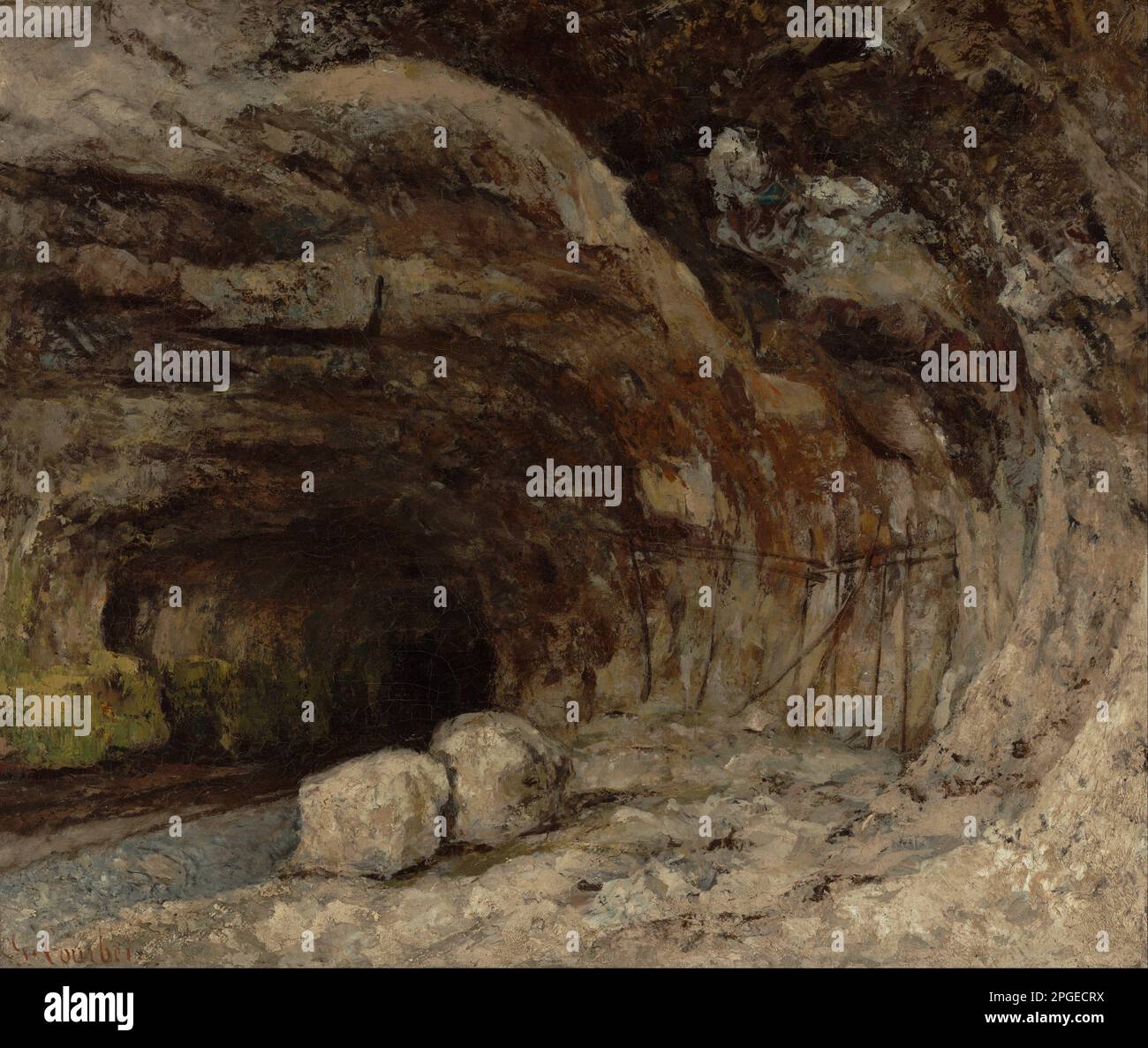 https://c8.alamy.com/comp/2PGECRX/grotto-of-sarrazine-near-nans-sous-sainte-anne-circa-1864-by-gustave-courbet-2PGECRX.jpg