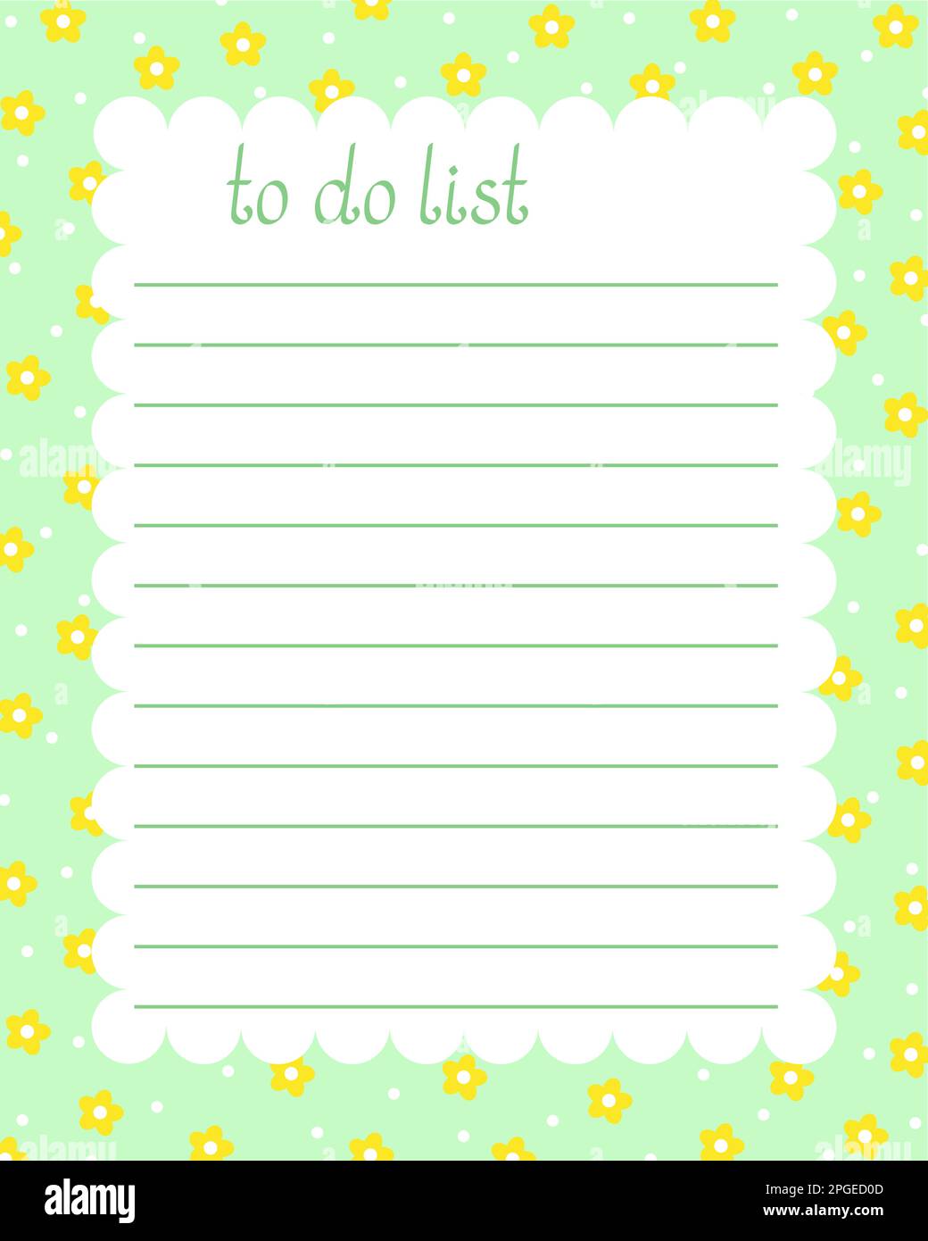 To do list blank lined printable bullet journal decor template