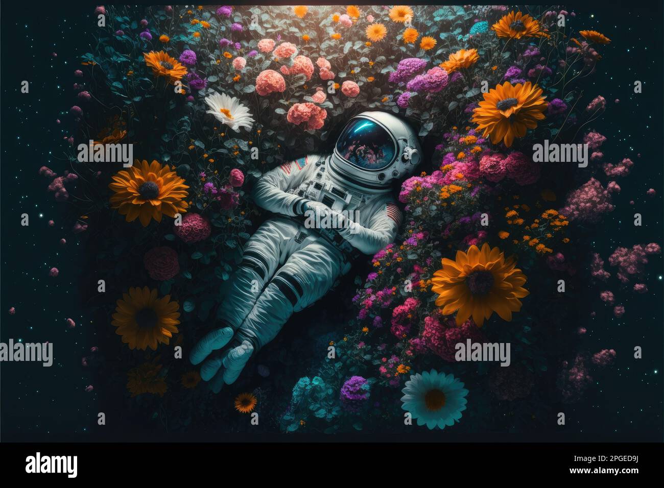 Astronaut sleeping in space hi-res stock photography and images - Alamy