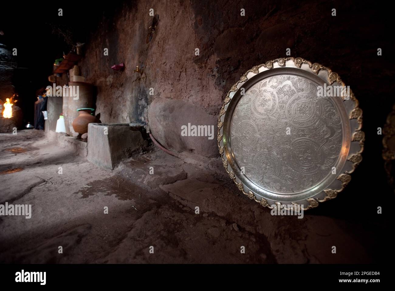 casa berbera, montagne dell'atlante, marocco, magreb, africa, Stock Photo