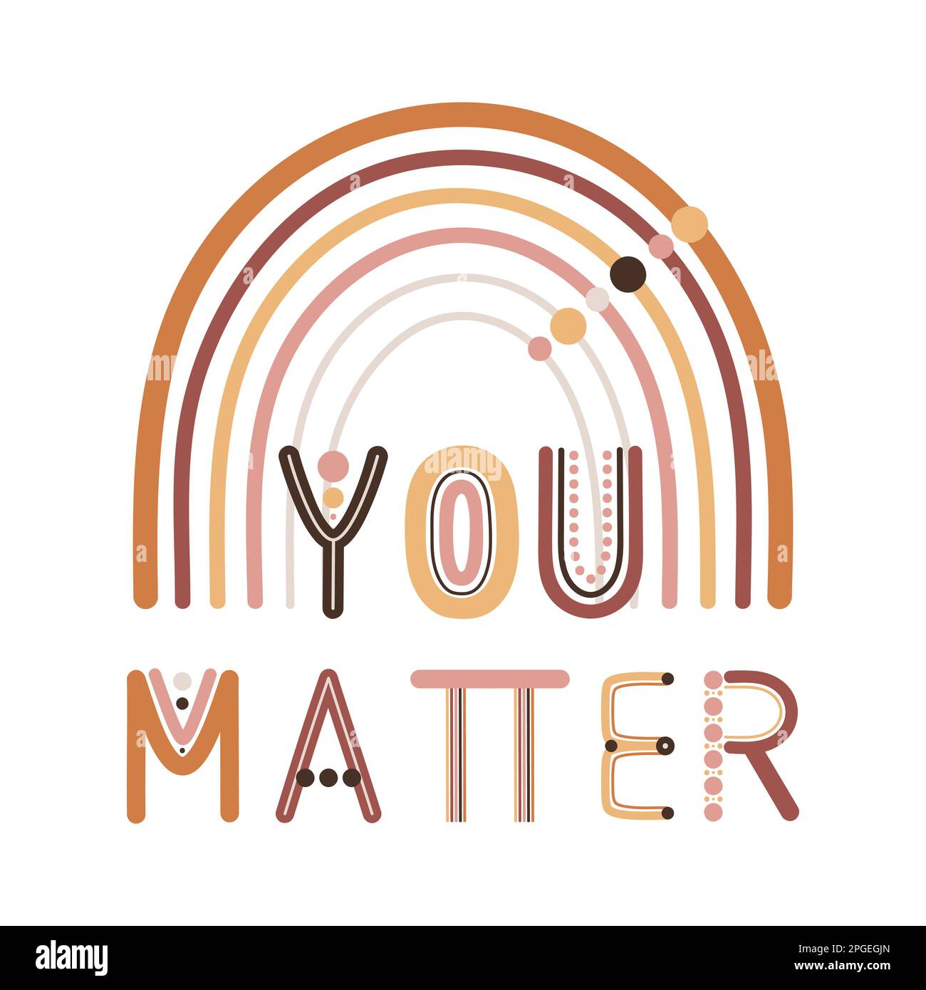 you-matter-quote-boho-wall-decor-prints-with-rainbow-letters