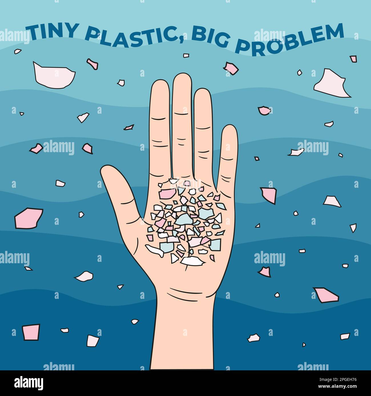 Plastic beads pollution Stock Vector Images Alamy