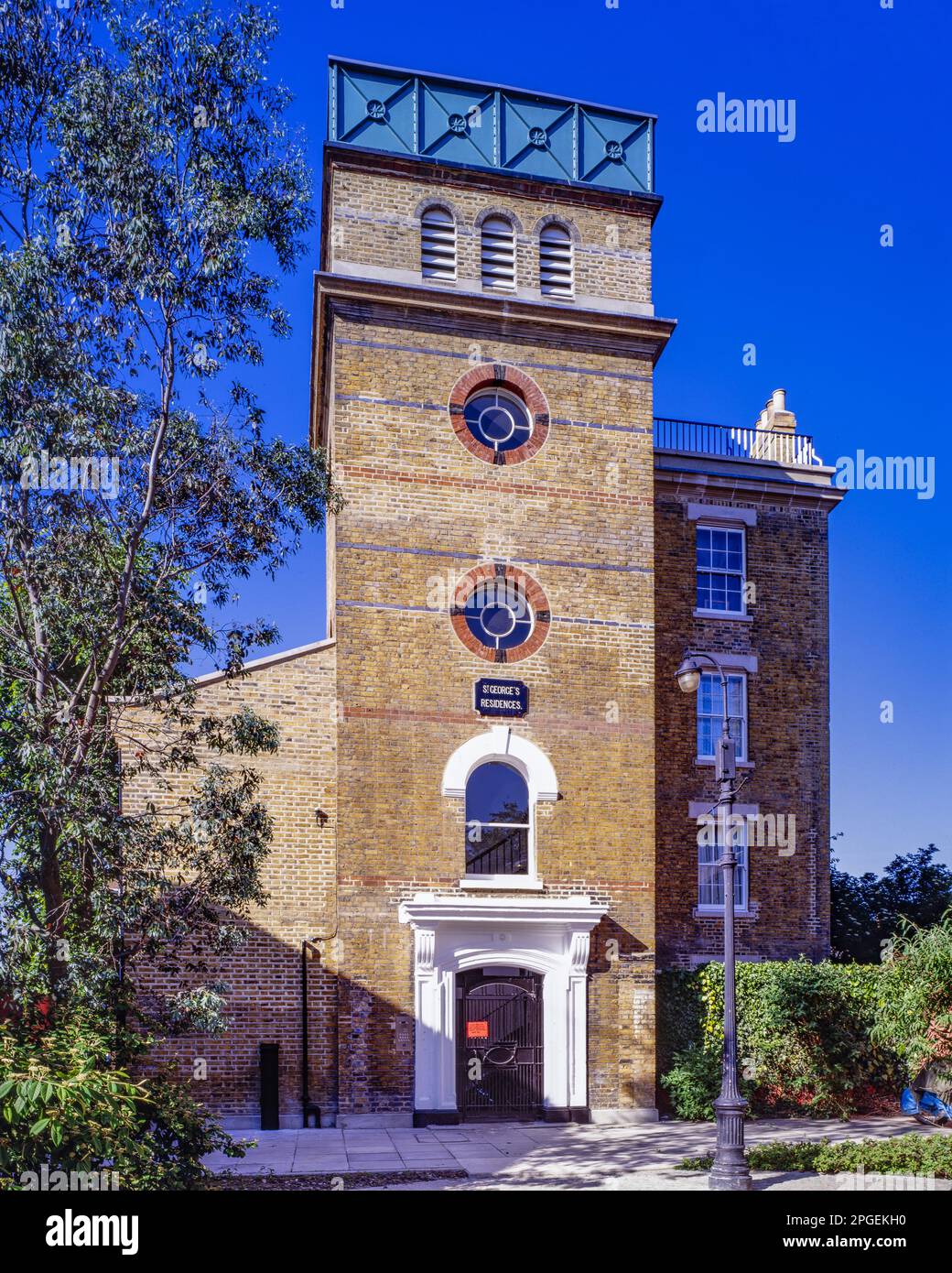 St Residence in Brixton London on a sunny day in 1990, St