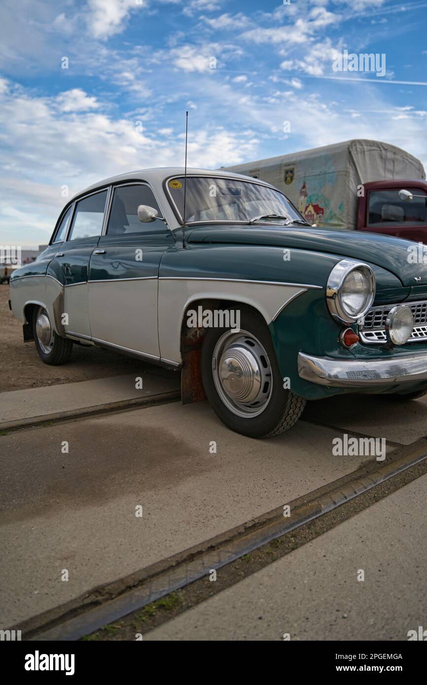 wartburg 311 oldtimer from the east, former ddr Stock Photo