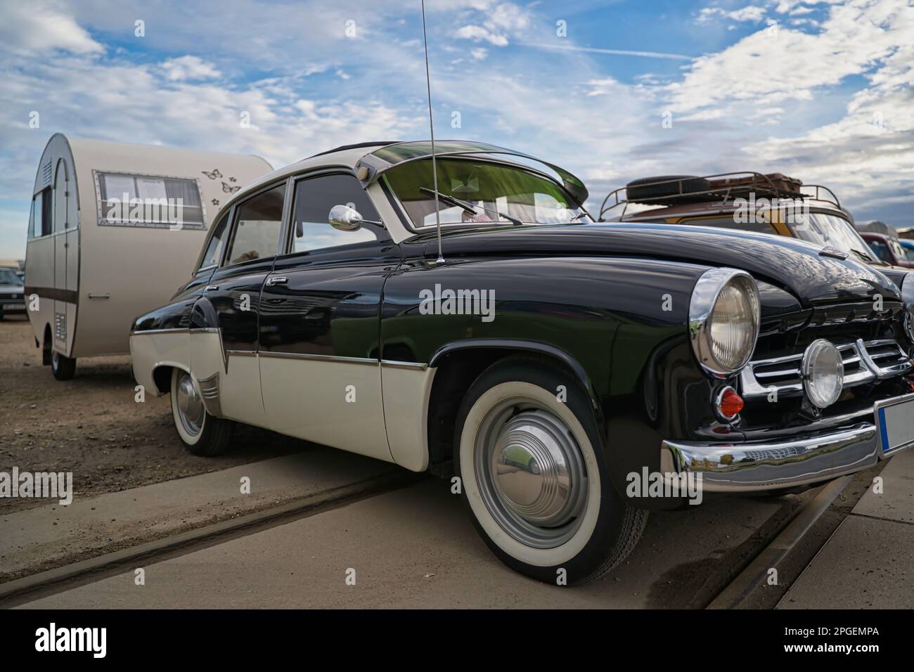 wartburg 311 oldtimer from the east, former ddr Stock Photo