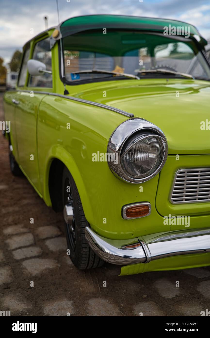 trabant 601 cult car from the east, former ddr Stock Photo