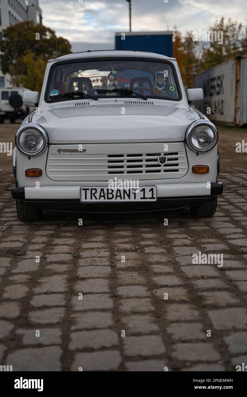 trabant 601 cult car from the east, former ddr Stock Photo