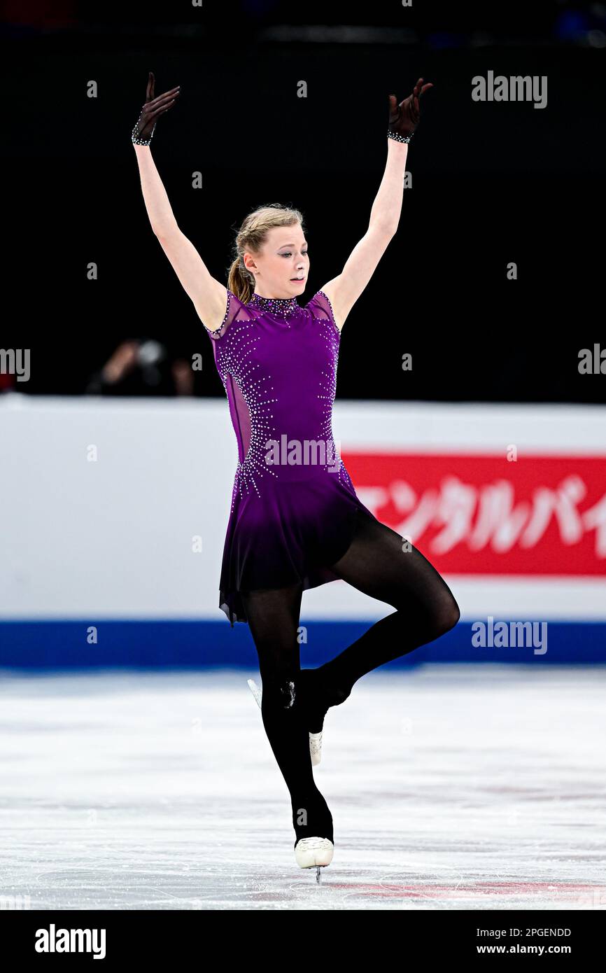 Lorine SCHILD (FRA), during Women Short Program, at the ISU World