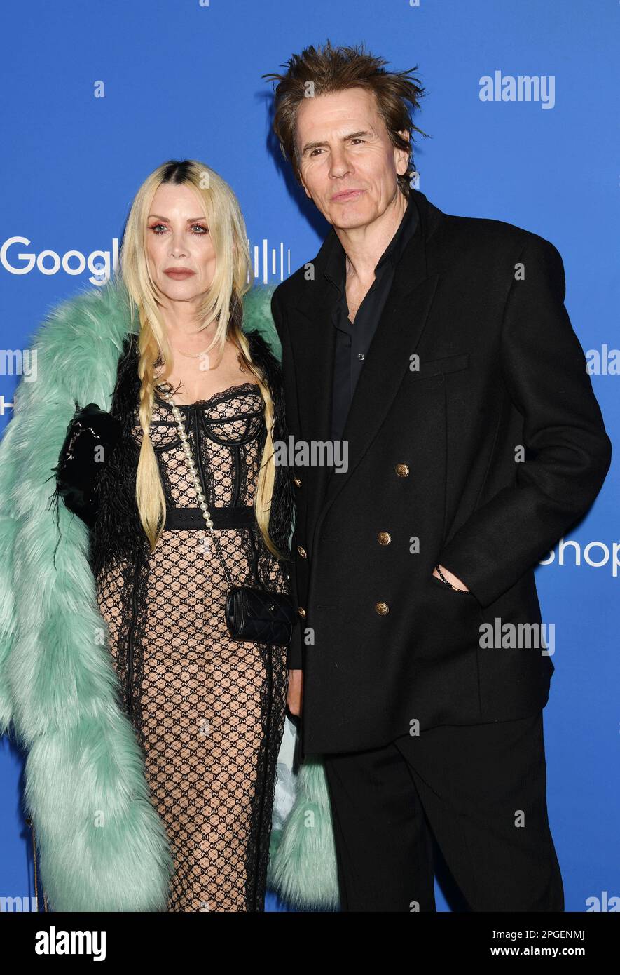 Los Angeles, California, USA. 21st Mar, 2023. (L-R) Gela Nash-Taylor and John Taylor attend the Fashion Trust US Awards at Goya Studios on March 21, 2023 in Los Angeles, California. Credit: Jeffrey Mayer/Jtm Photos/Media Punch/Alamy Live News Stock Photo