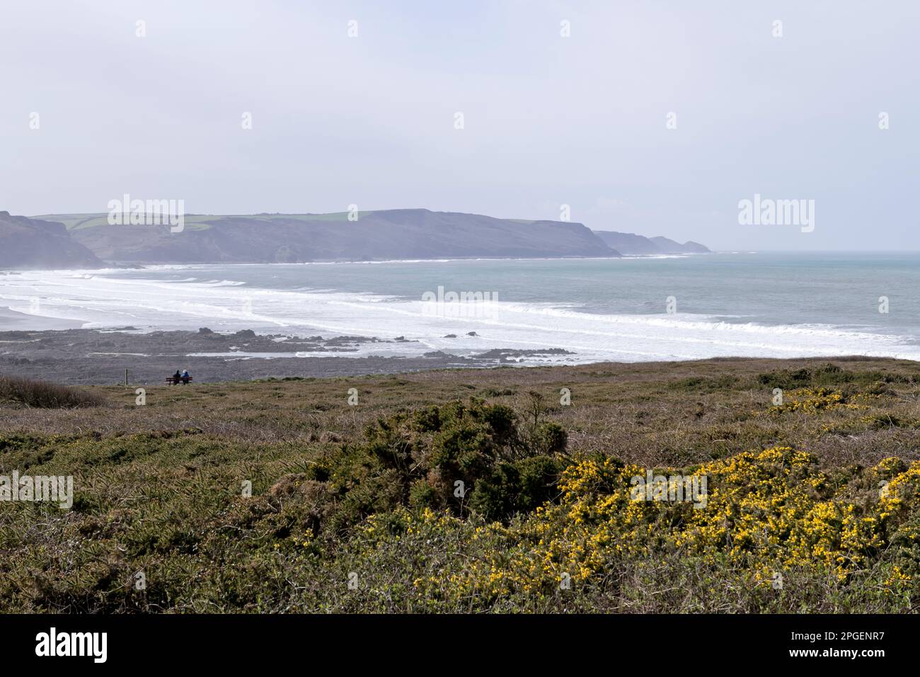 Widemouth Bay, Cornwall, England Stock Photo