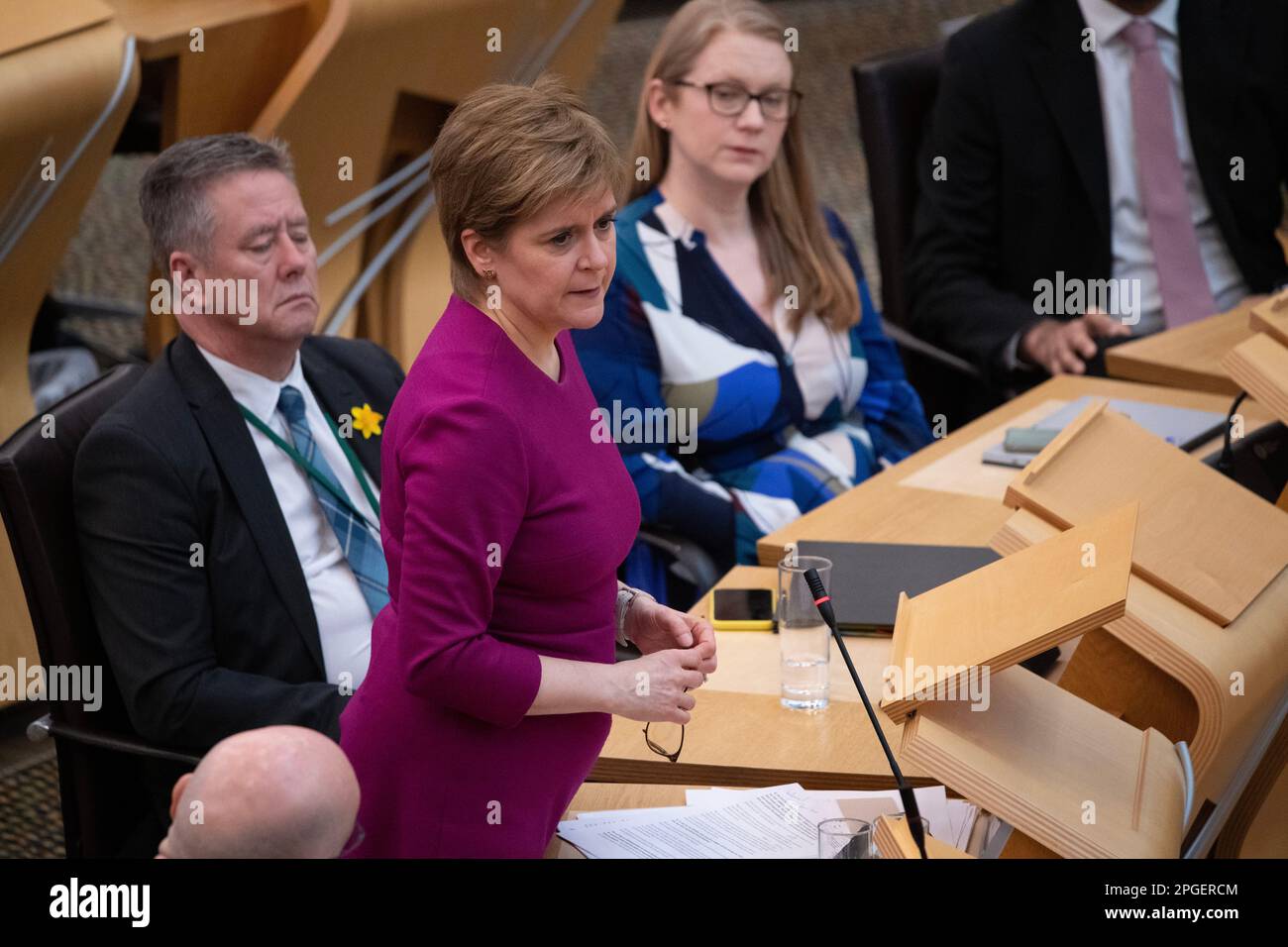 Edinburgh, Scotland, UK. 22 March 2023.PICTURED: Nicola Sturgeon MSP ...