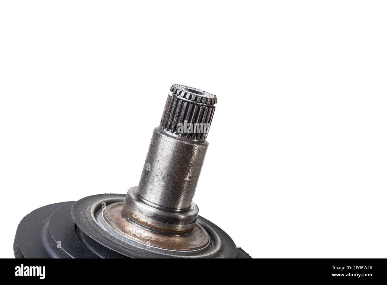 Car spare part wheel drive cv joint on white isolated background