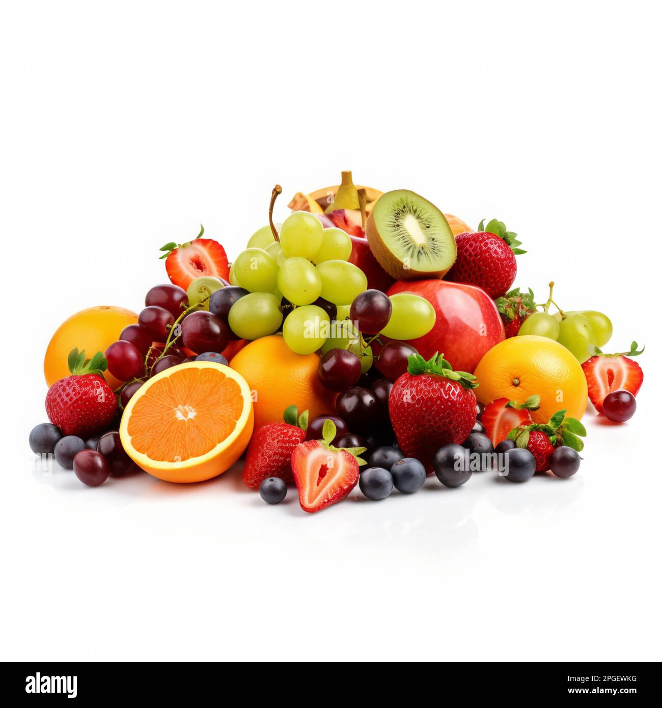 Group of fresh fruits for healthy and dieting, Various fresh fruits