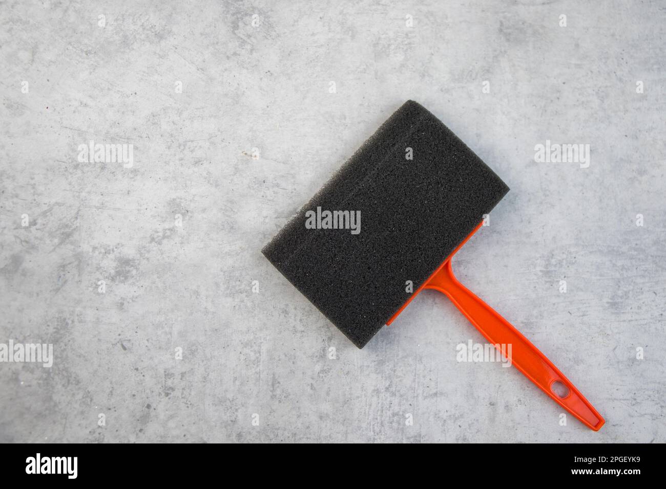 foam paint brush black sponge Stock Photo Alamy
