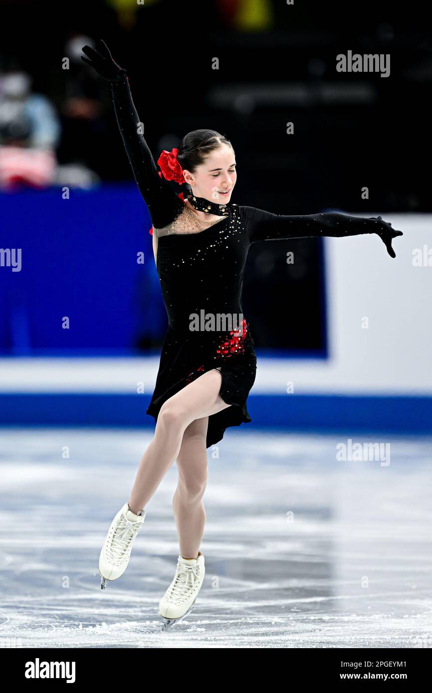 Isabeau LEVITO (USA), during Women Short Program, at the ISU World