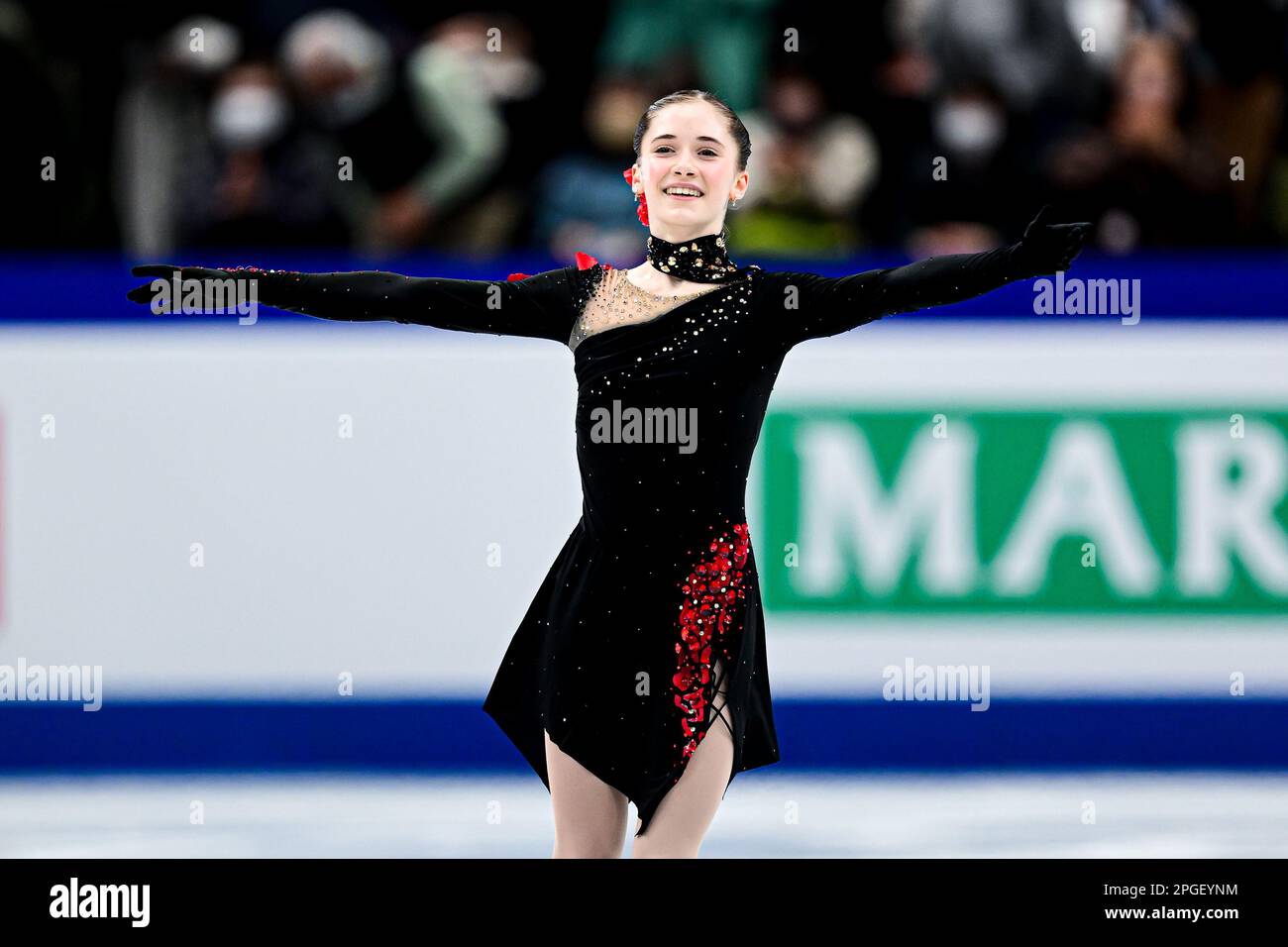 Isabeau LEVITO (USA), during Women Short Program, at the ISU World