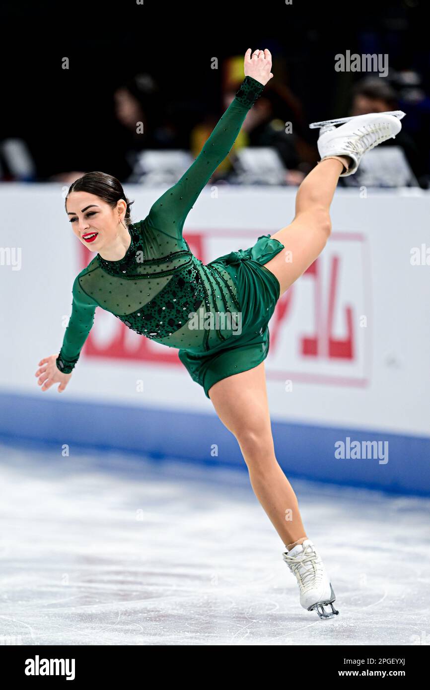 Julia SAUTER (ROU), during Women Short Program, at the ISU World Figure
