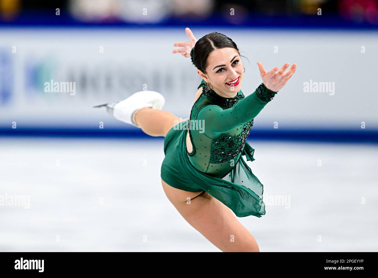 Julia SAUTER (ROU), during Women Short Program, at the ISU World Figure