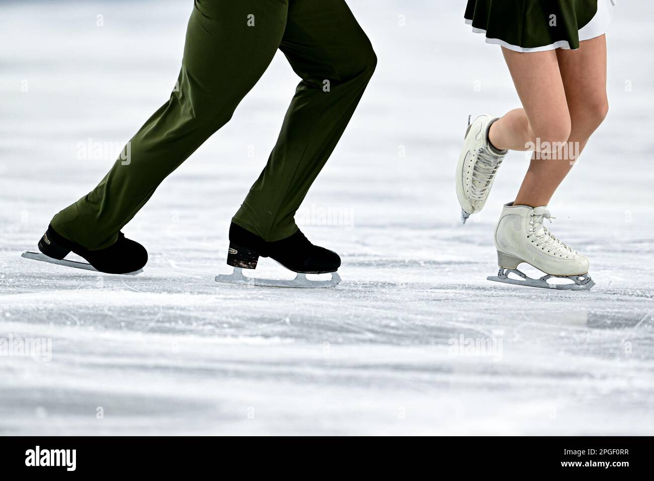 Violetta SIEROVA & Ivan KHOBTA (UKR), during Pairs Short Program, at