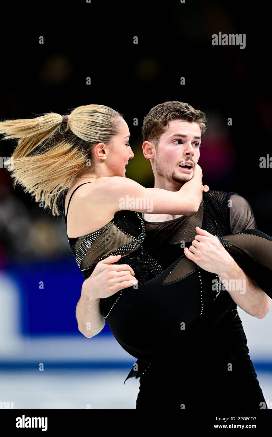 Oxana VOUILLAMOZ & Flavien GINIAUX (FRA), during Pairs Short Program