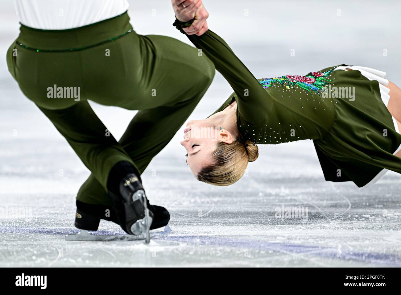 Violetta Sierova And Ivan Khobta Ukr During Pairs Short Program At The Isu World Figure 0654