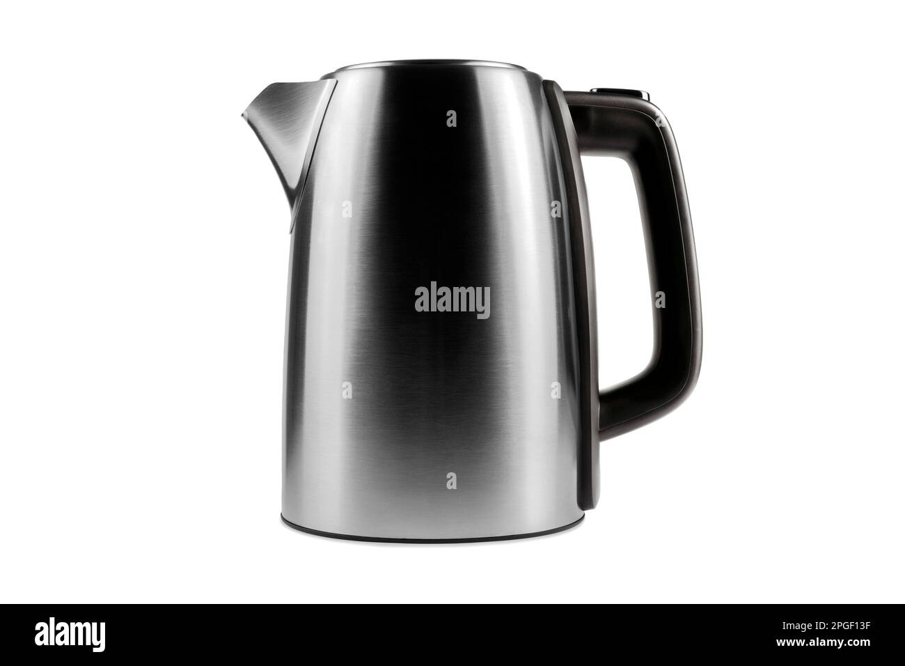 Electric stainless kettle isolated on white background Stock Photo