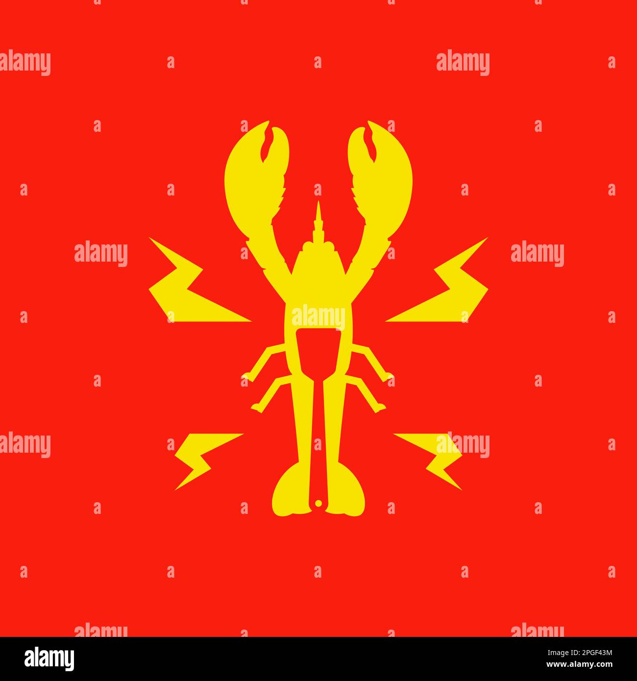 shrimp lobster claw spatula cooking taste spicy food menu seafood logo