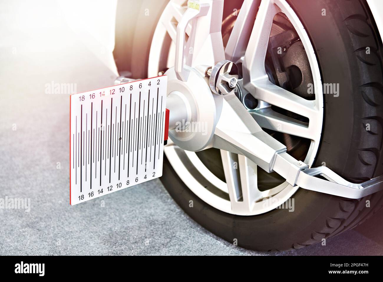 Wheel clamp of automotive diagnostic and analysis system for car Stock